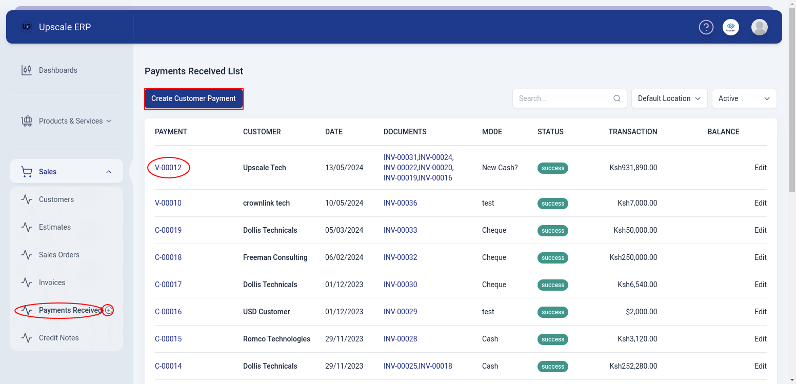 Payment Received